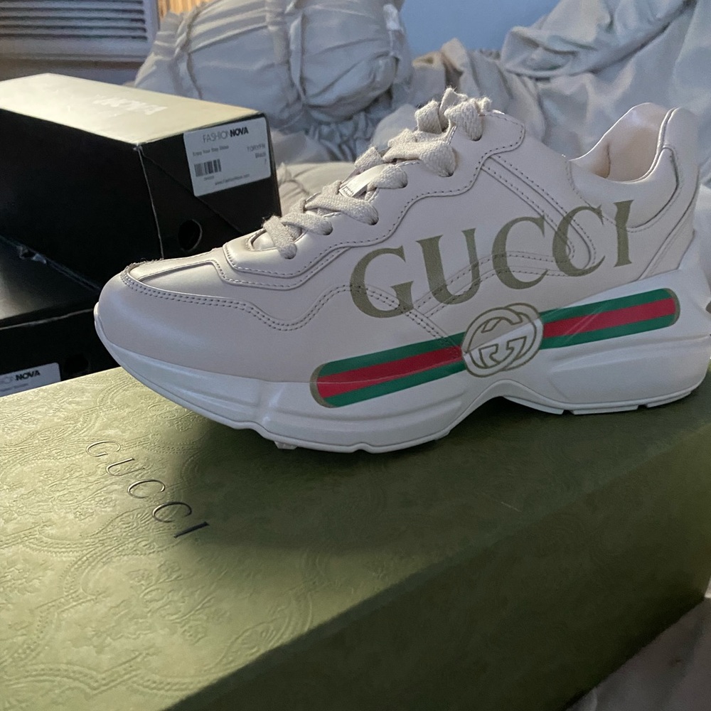 I am selling these Gucci sneakers and yes they are real.